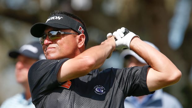 Robert Gamez, shown at the 2020 Bay Hill Invitational, owns the record for longest time between wins on the PGA Tour.